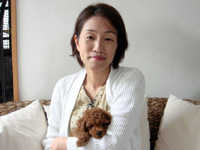 トイプードル子犬のマノンちゃん